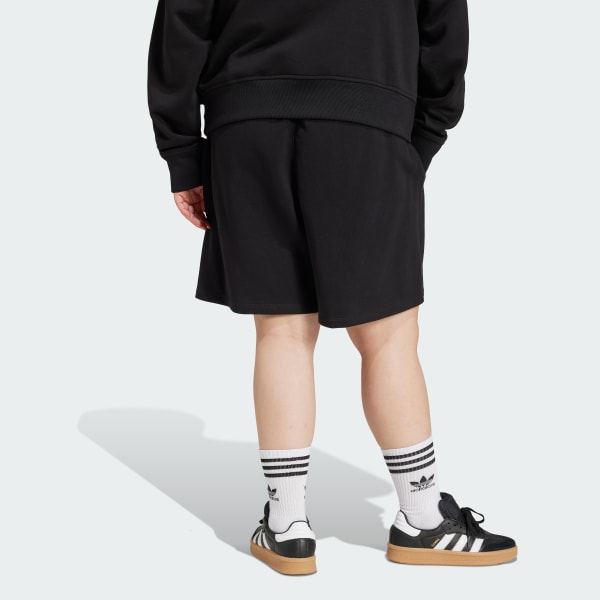 Negro Shorts Essentials Felpa Francesa (Tallas Grandes)