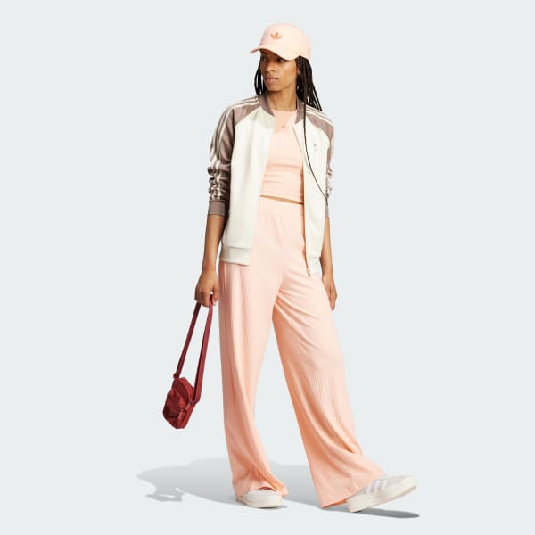 Rosa Playera sin Mangas Essentials Acanalada