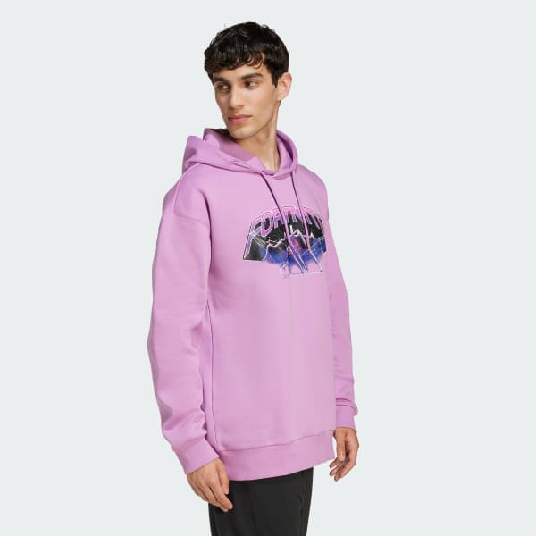 สีม่วง เสื้อฮู้ด ADIDAS x FORTNITE