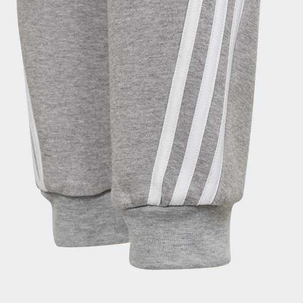 Grey Future Icons 3-Stripes Tapered-Leg Pants JEU38