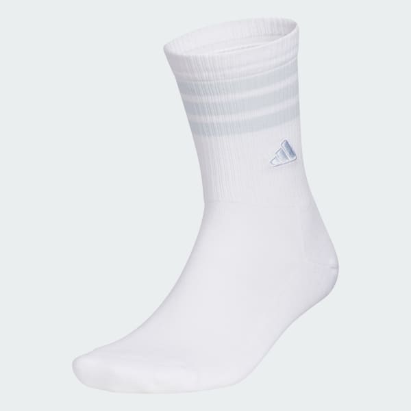 White 3-STRIPES CREW SOCKS