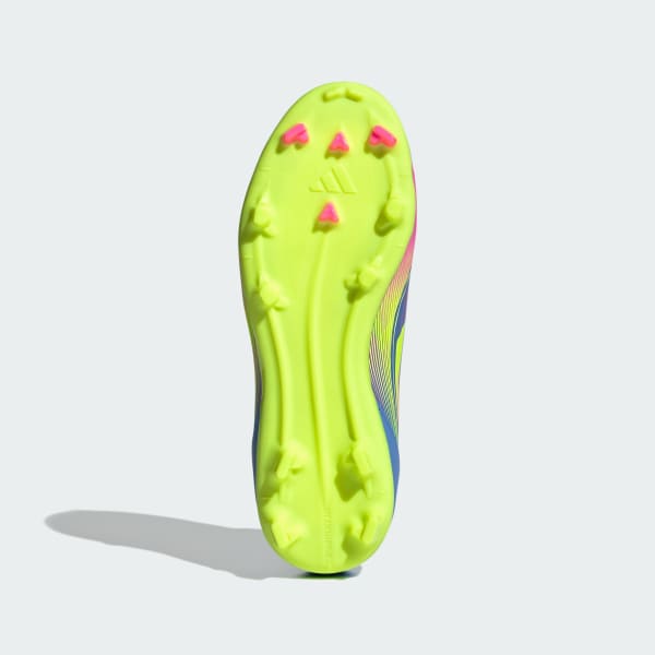 Blauw F50 League Mid Firm / Multi-Ground Voetbalschoenen Kids