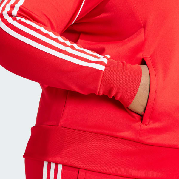| - US | SST Adicolor Women\'s Lifestyle (Plus Track Red adidas Classics Size) Jacket adidas