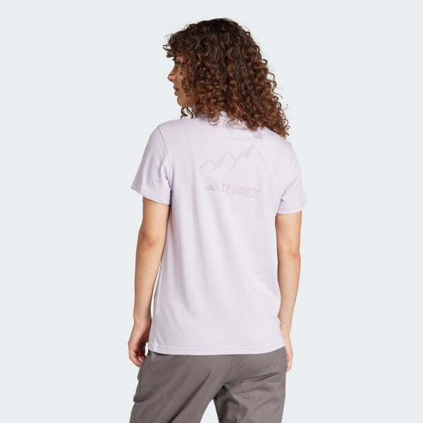 Morado Camiseta Terrex MTN Estampada