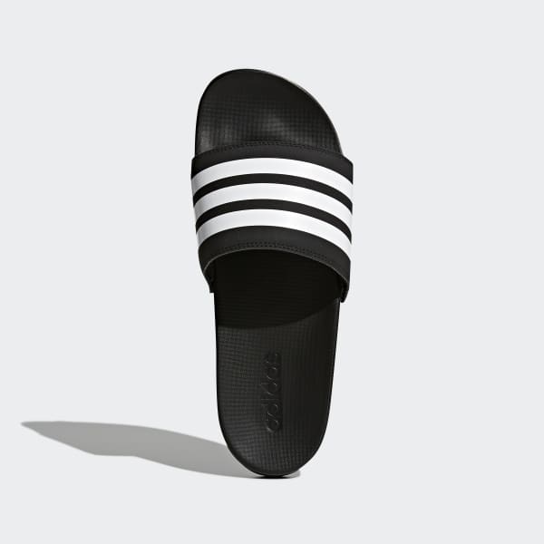 Black and White Comfort Slides | adidas 