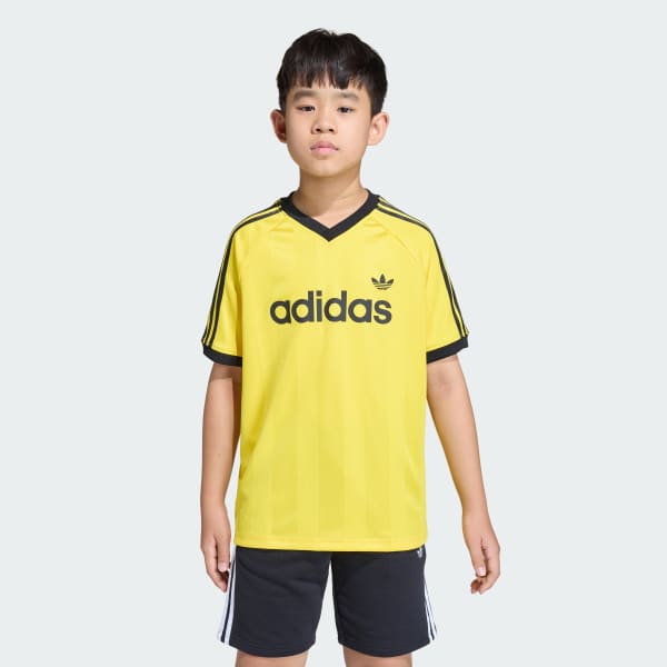 สีเหลือง เสื้อยืดเจอร์ซีย์ทรงหลวม