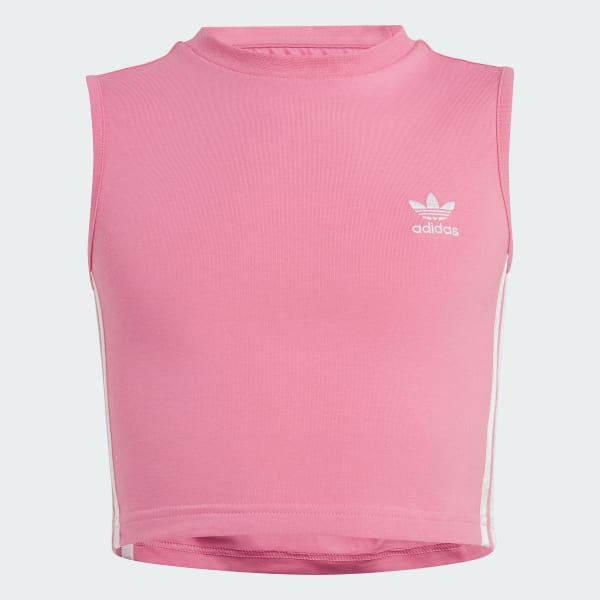 Adidas crop top pink hot sale