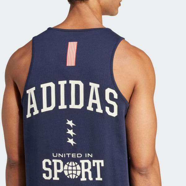 adidas Americana Graphic Tank Top - Blue | Free Shipping