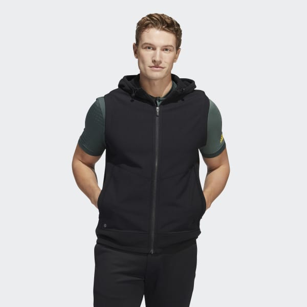 pegs At forurene Stræde adidas Statement Full-Zip Hooded Vest - Black | Men's Golf | adidas US