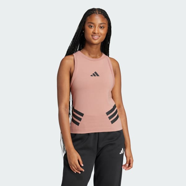 Pink Future Icons 3-Stripes Tank Top