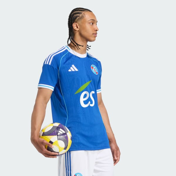 Azul Camiseta primera equipación RC Strasbourg 25/26