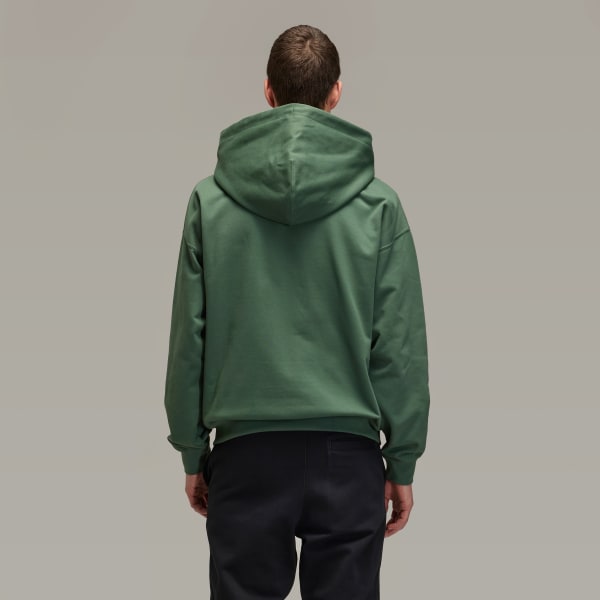 Grun Y-3 French Terry Kapuzenjacke