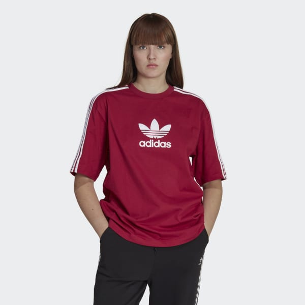 kombination Stavning Devise adidas adicolor Trefoil Tee - Red | Women's Lifestyle | adidas US