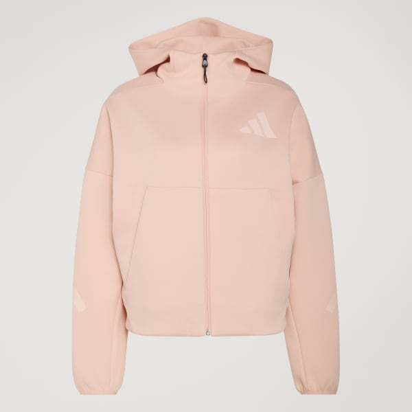 Rose Veste à capuche entièrement zippée adidas Z.N.E.