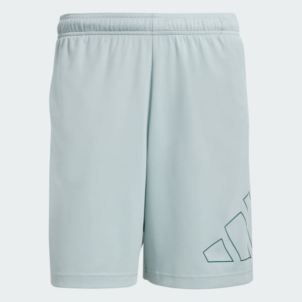 Green WORKOUT ESSENTIALS BASE PIQUE BIG LOGO SHORTS