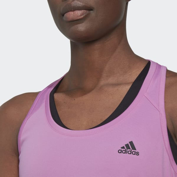 Purple Designed to Move 3-Stripes Sport Tank Top 28836