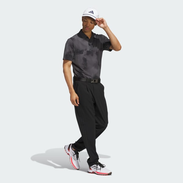 Black Ultimate365 Printed Cool Feeling Tour Polo Shirt