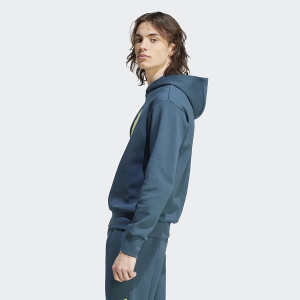 adidas Lounge Fleece Hoodie - Turquoise