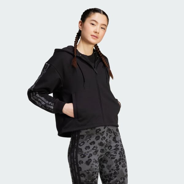 Multicolore Legging taille haute 3 bandes à imprimé animal