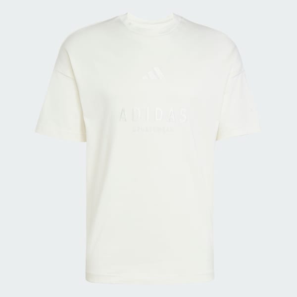 สีขาว เสื้อยืดปักลาย ALL SZN