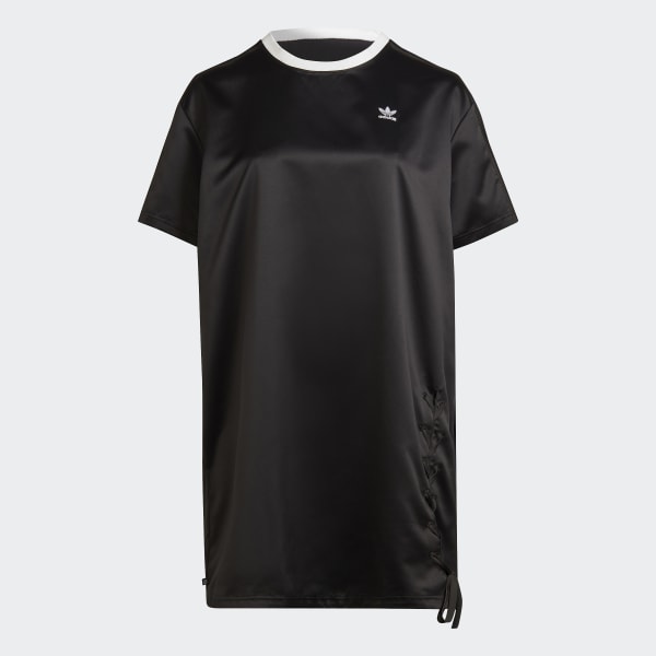 Zwart Always Original Laced T-shirt Jurk (Grote Maat) LE471