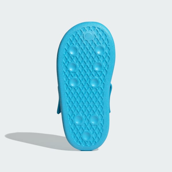 Blue Adifom Adilette Slides Kids