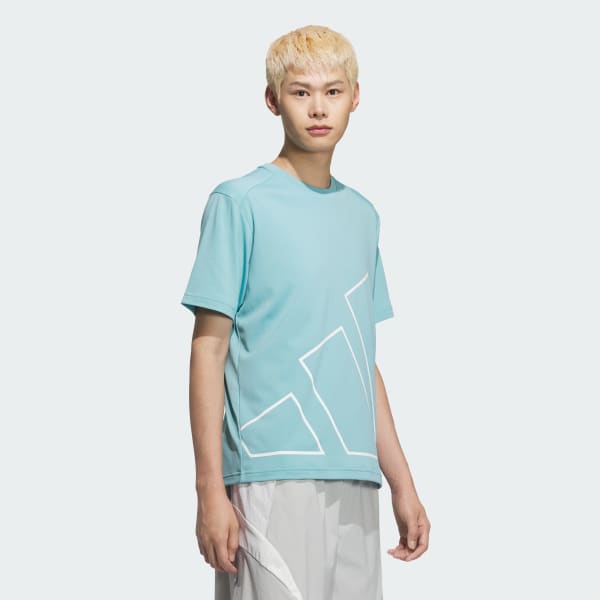 ターコイズ マストハブ レギュラーフィット ビッグロゴ半袖Tシャツ