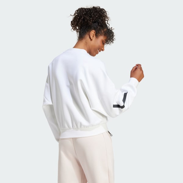 Branco Sweatshirt adidas Z.N.E.