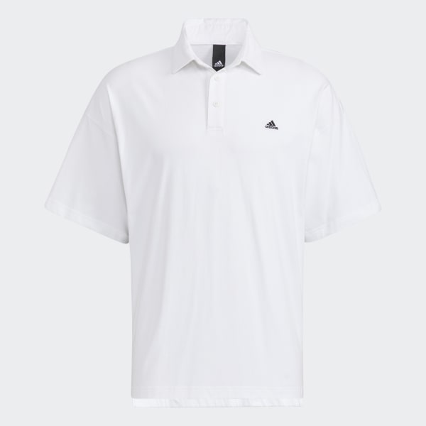 adidas white polo shirt