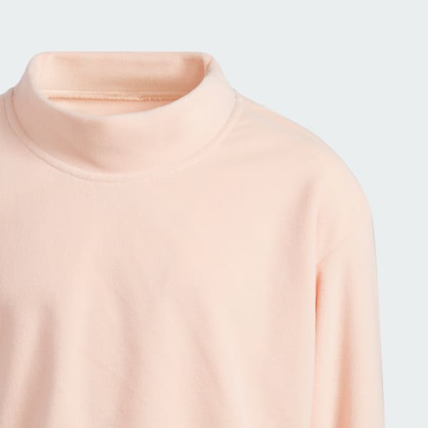ruzová Mikina Fleece Mock Kids