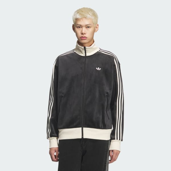 Black 코듀로이 클래식 트랙탑