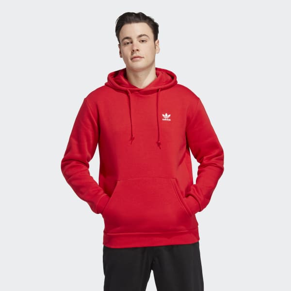 adidas Trefoil Essentials Hoodie Red | Men's | US