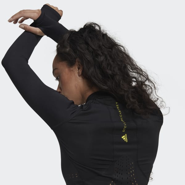cerná Tričko adidas by Stella McCartney TruePurpose Yoga Long Sleeve DM077