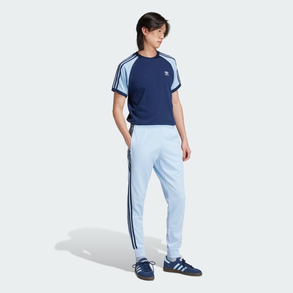Blu T-shirt Colorblocked 3-Stripes