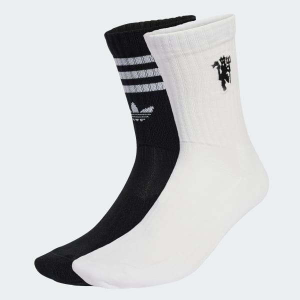 White Manchester United Socks 2 Pairs