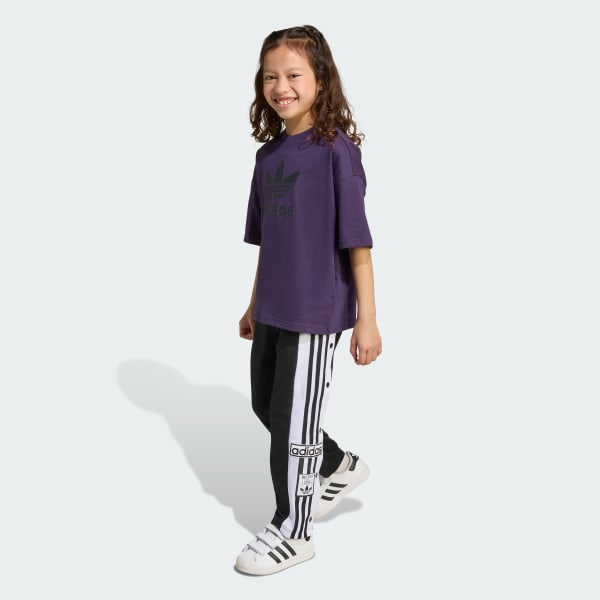 Roxo Camiseta Trefoil Infantil