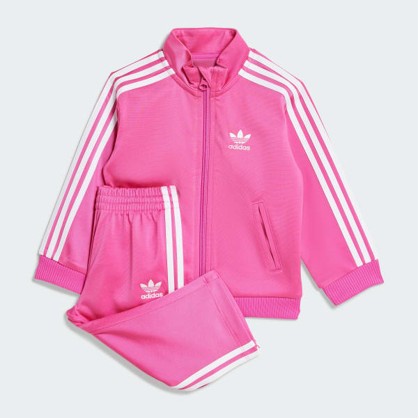 ruzová Sportovní souprava Adicolor Firebird Kids