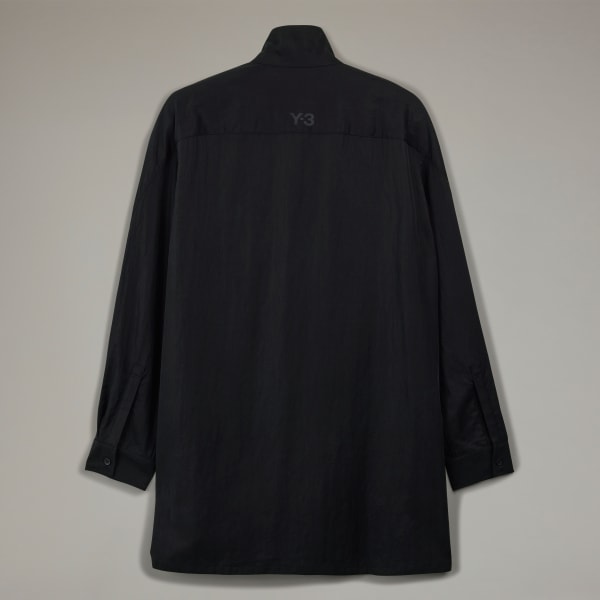 Y-3 オーバーシャツ アディダス Y-3 WASHED TWILL OVERSHIRT - ブラック
