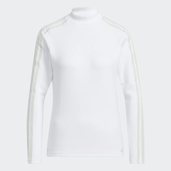 Wit AEROREADY 3-Stripes Mock Neck Long Sleeve Long-sleeve Top DJ664