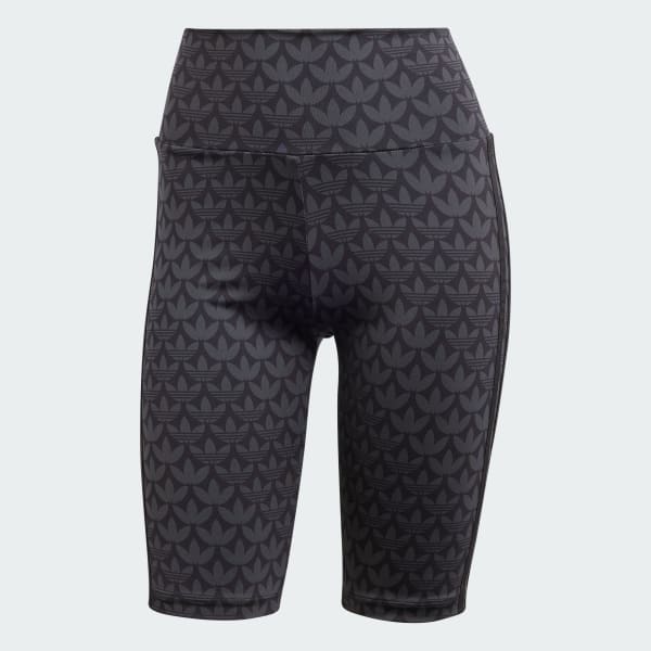 Preto Shorts Biker Trefoil Monogram