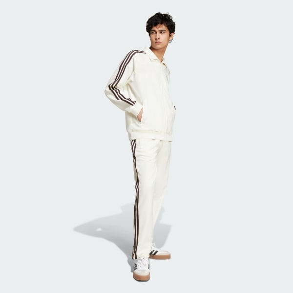 adidas 80s Premium Embossed 3 Stripes Track Tracksuit Bottoms White adidas Ireland
