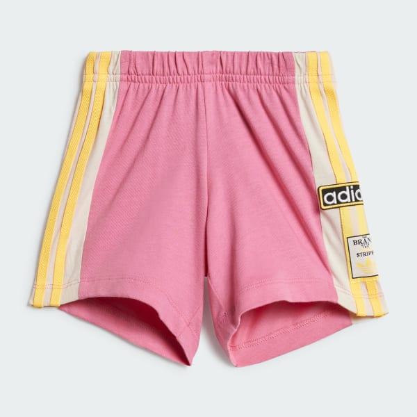 Pink Adibreak Shorts Tee Set Kids