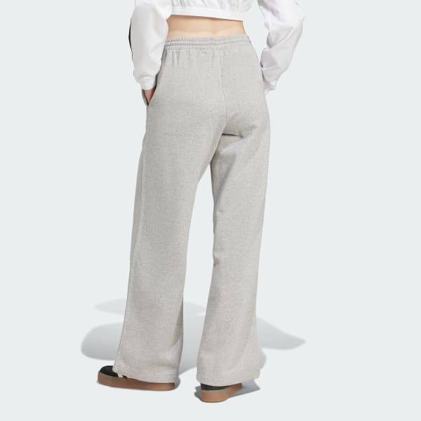 Grigio Pantaloni Wide Leg Fleece