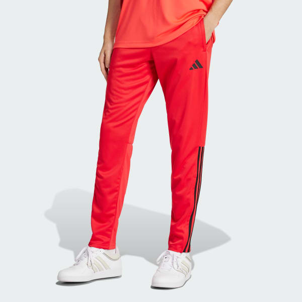Rojo Pantalón Ajustado AEROREADY Sereno Regular Cut 3 Tiras Pierna Cónica
