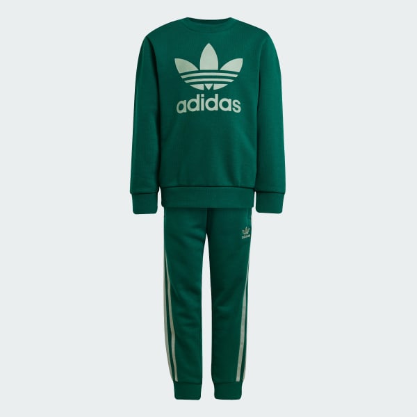 Vert Ensemble sweat-shirt ras-du-cou Adicolor Enfants