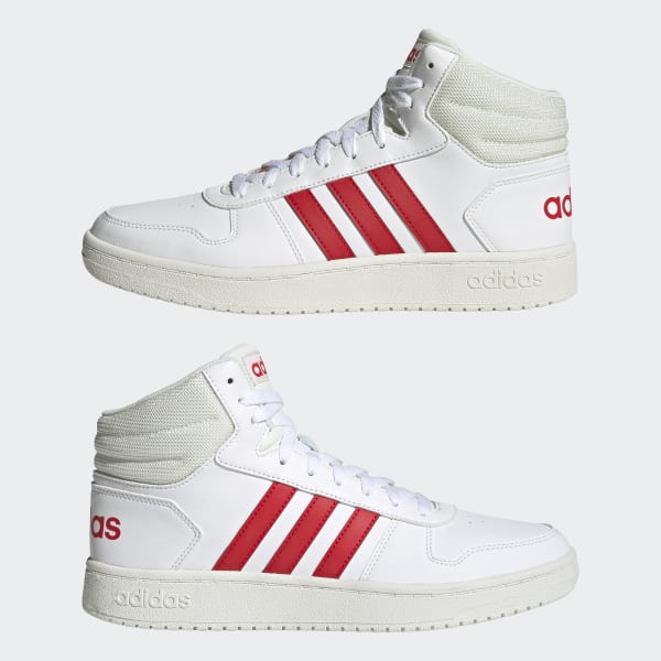 Overleg Fitness duim adidas Hoops 2.0 Mid Shoes - White | Men's Lifestyle | adidas US