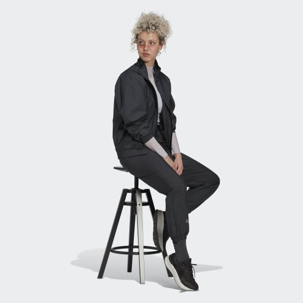 Grau Woven Track Top LOM53