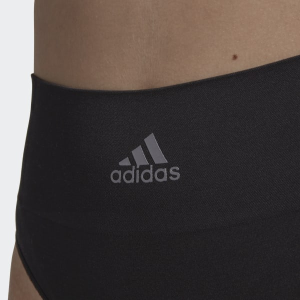 adidas Active Seamless Micro Stretch Low Rise Bikini Underwear - Brown, Women's Training