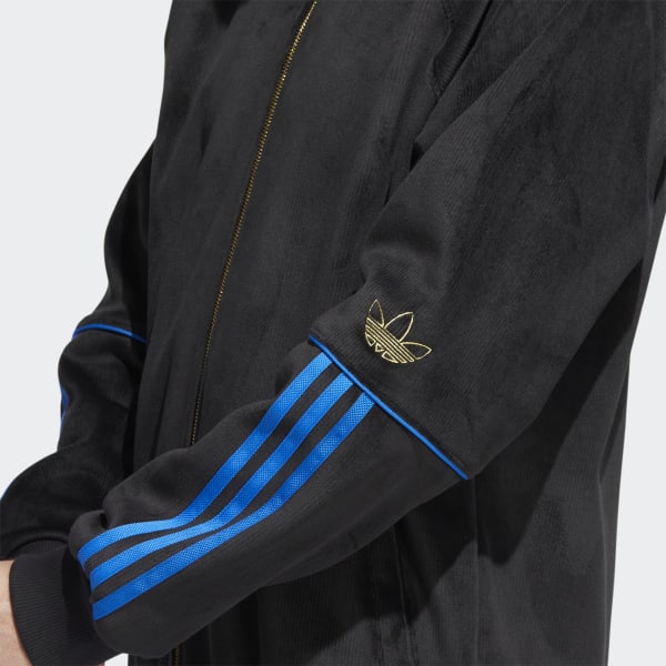 Zwart Tyshawn Velour Trainingsjack (Uniseks) ZG105