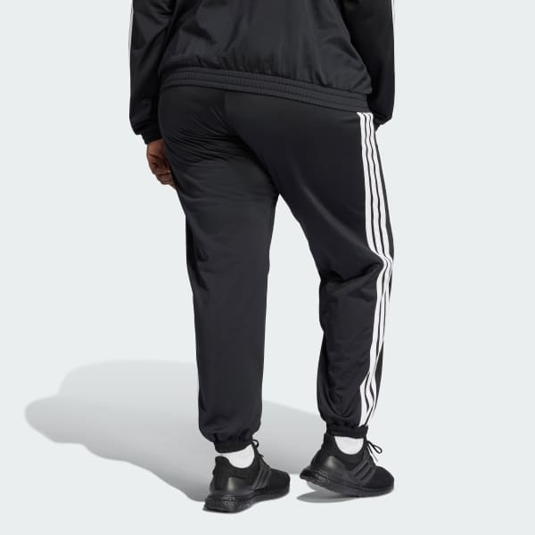 Czerń Tricot 3-Stripes Track Tracksuit Bottoms (Plus Size)